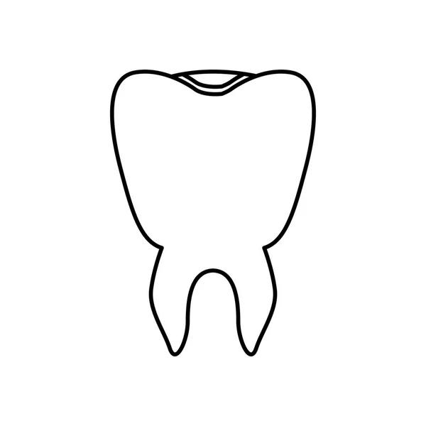 Isolierte Zahnkonstruktion — Stockvektor