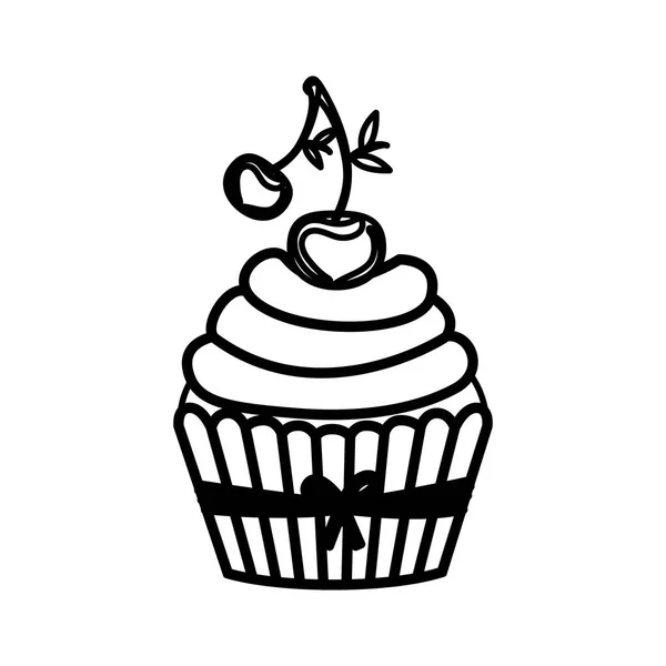 Conception de muffins isolés — Image vectorielle
