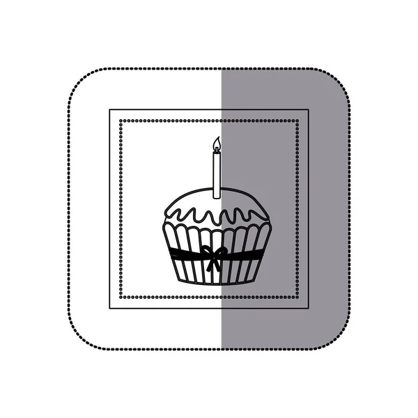 Diseño de muffin aislado — Archivo Imágenes Vectoriales