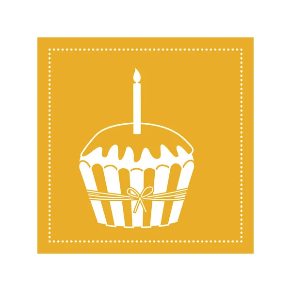 Design de muffin isolado —  Vetores de Stock