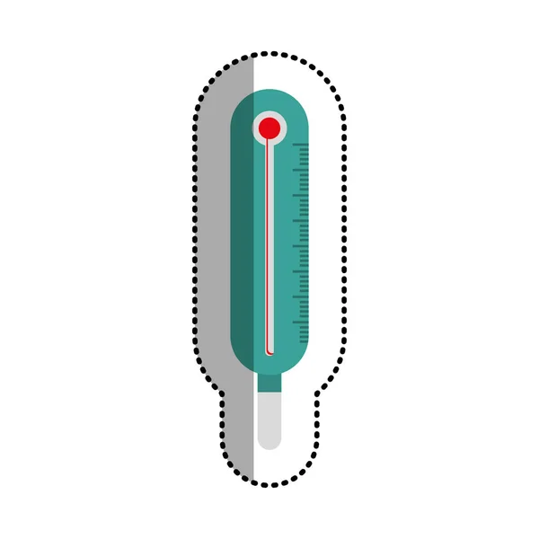 Geïsoleerde thermometer van medische zorg ontwerp — Stockvector