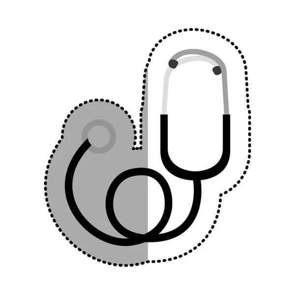 医療設計の分離の聴診器 — ストックベクタ