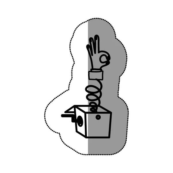 Design de mão humana isolada — Vetor de Stock