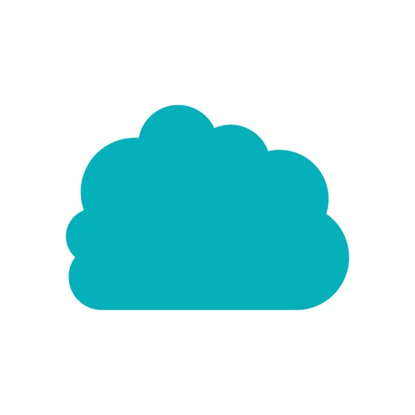 Isoliertes Cloud-Computing-Design — Stockvektor