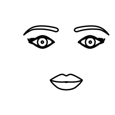 İzole kadın tasarım