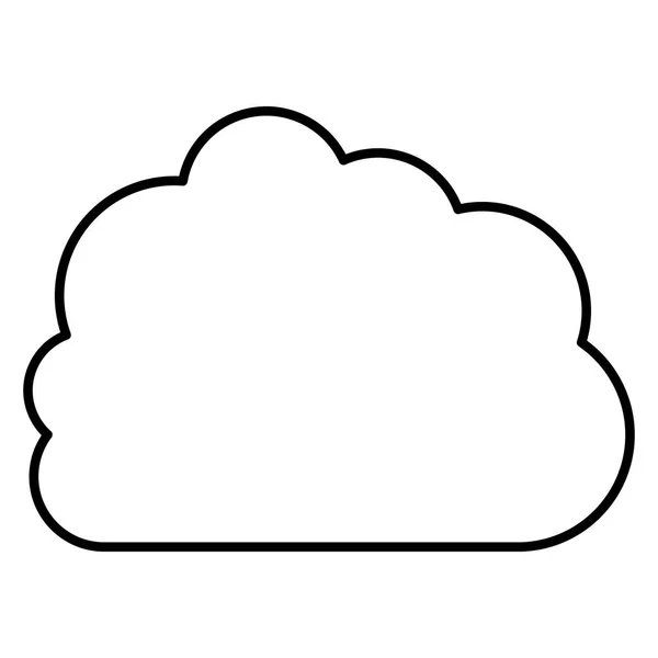 Design de computação em nuvem isolada — Vetor de Stock