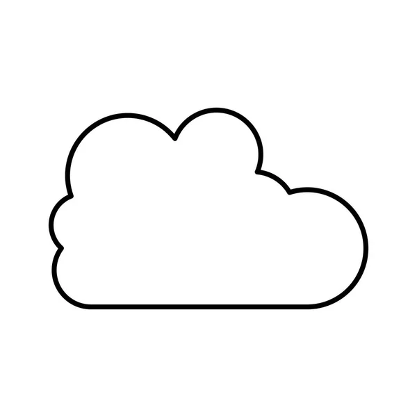 Изолированный дизайн облачных вычислений — стоковый вектор