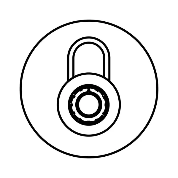 Isolated padlock design — Stock Vector