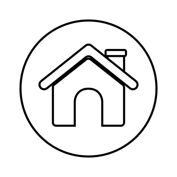 Design della casa isolata — Vettoriale Stock