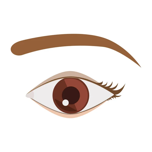 고립 된 여성 눈 디자인 — 스톡 벡터