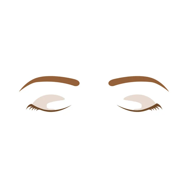 Diseño de ojo femenino aislado — Vector de stock