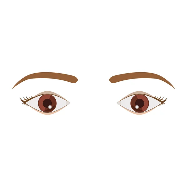 Diseño de ojo femenino aislado — Vector de stock