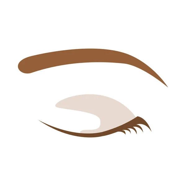 Diseño de ojo femenino aislado — Vector de stock
