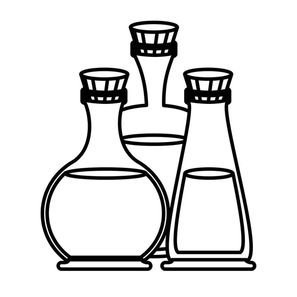 Ölflasche im Design des Kurzentrums — Stockvektor