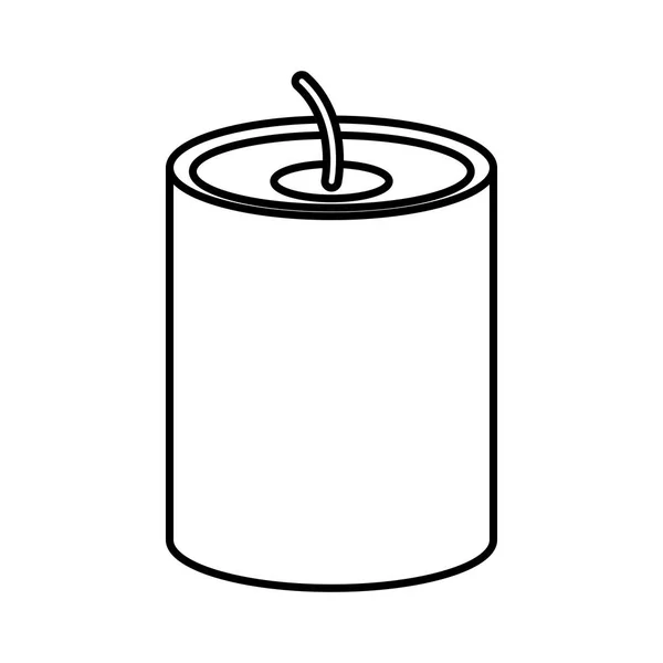 Diseño de vela aislada — Vector de stock