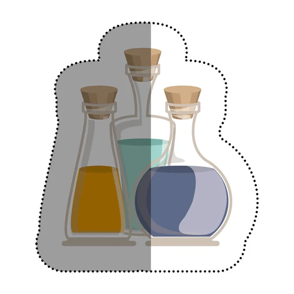 Yağ şişesi spa merkezi tasarım — Stok Vektör