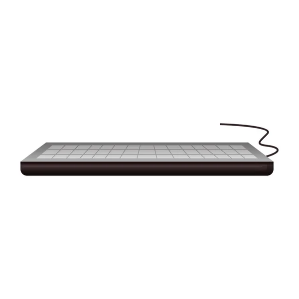 Projeto isolado do dispositivo de teclado —  Vetores de Stock
