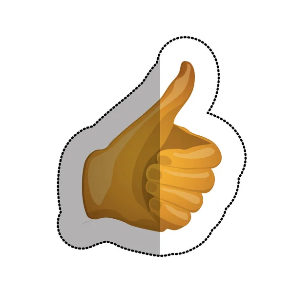 Isolated thumbs up design — Stock Vector