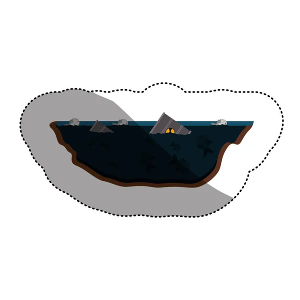 Conception isolée des barils et des risques biologiques — Image vectorielle