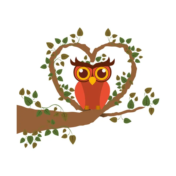 Isolated owl cartoon design — Stock Vector