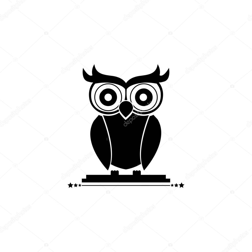 Isolated owl cartoon design