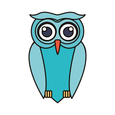 İzole baykuş karikatür tasarım