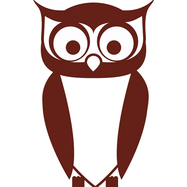 Isolated owl cartoon design — Stock Vector