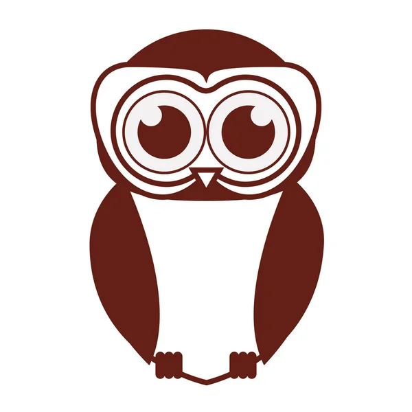 Isolated owl cartoon design — Stock Vector