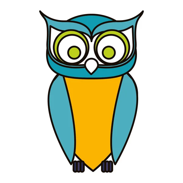 Isolated owl cartoon design — Stock Vector