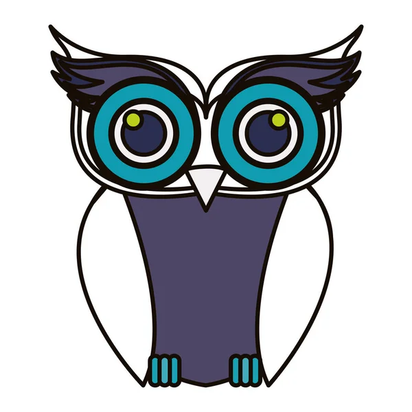 Isolated owl cartoon design — Stock Vector