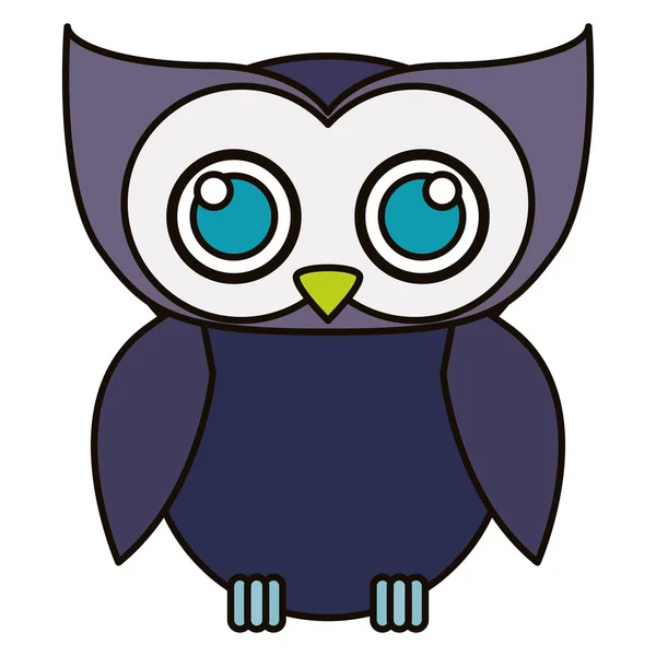 Isolated owl cartoon design — Stock Vector