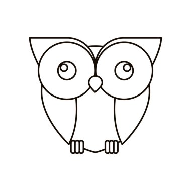 İzole baykuş karikatür tasarım