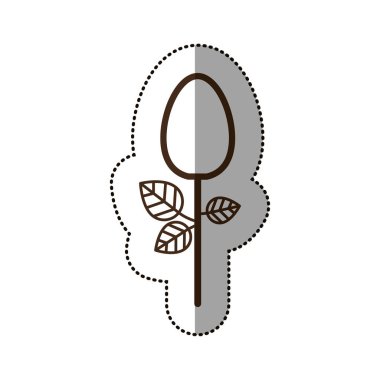 İzole kaşık desggin