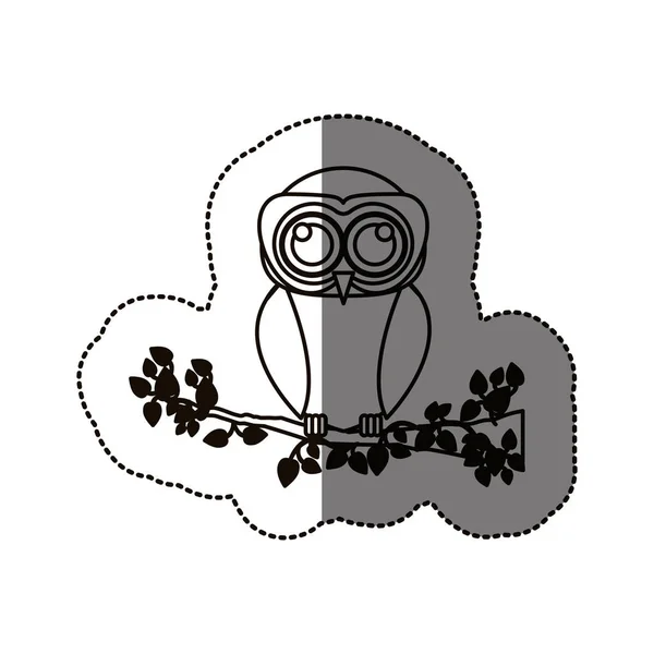 Design de desenhos animados de coruja isolada — Vetor de Stock