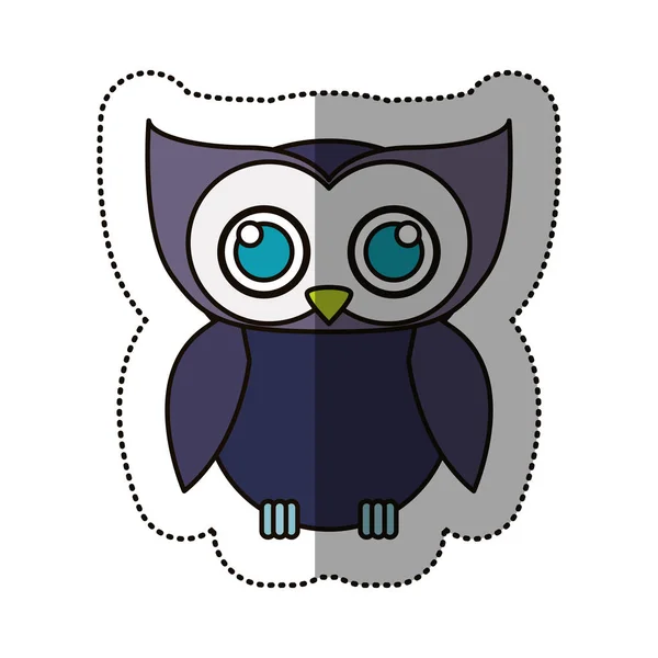 Isolated owl cartoon design — Stock Vector