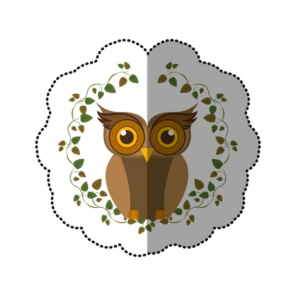 Geïsoleerde uil cartoon design — Stockvector