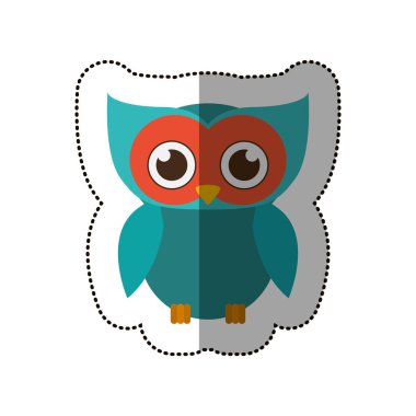 İzole baykuş karikatür tasarım