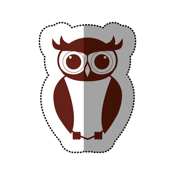 Izolované sova kreslený design — Stockový vektor