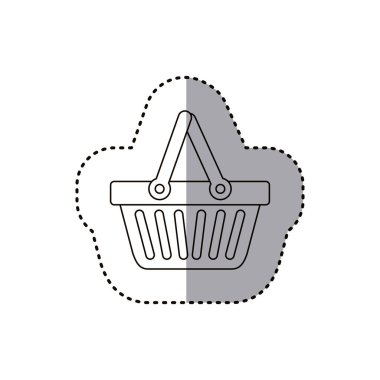 İzole alışveriş sepeti tasarım