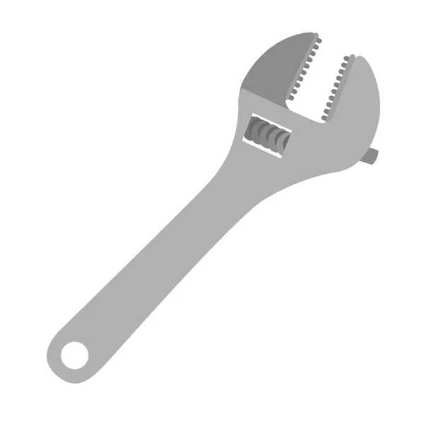 Wrench tool of under construction design — Stock Vector