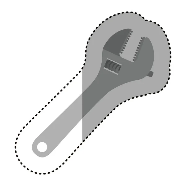 Isoalted Schraubenschlüssel Werkzeug Design — Stockvektor