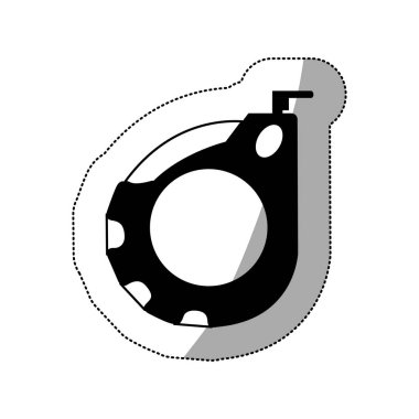 Orta gölge etiket tek renkli şerit metre ile