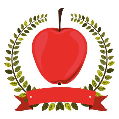 renkli zeytin taç ve etiket apple ile