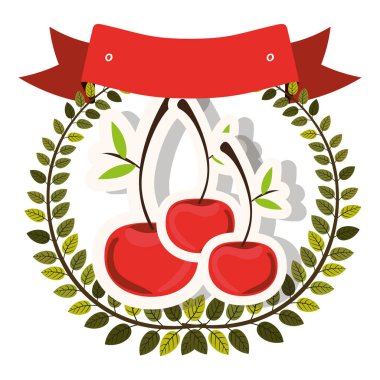 renkli zeytin taç ve cherrys gölge ile etiketle