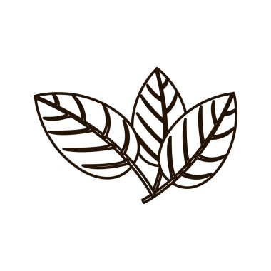 siluet üç etkileri ile yaprakları