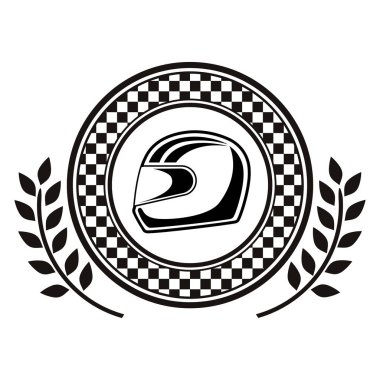 kask ve zeytin dalı yarış olan chekered kenarlıklı tek renkli tabak Ödülü