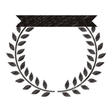 kurdele ile şube zeytin tek renkli şeritli yarım taç