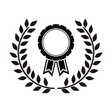 tek renkli madalya zeytin dalı arasında