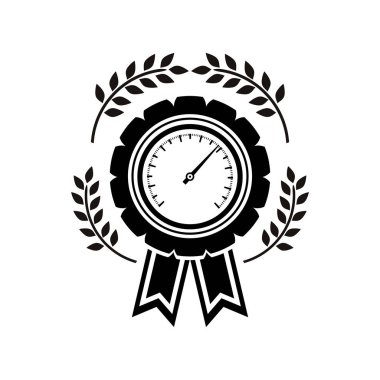 tek renkli madalya hız göstergesi ile zeytin şubeler