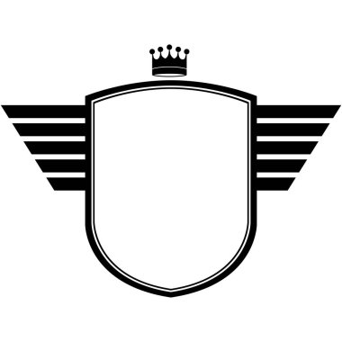 tek renkli kalkan dağılımı crown ve zeytin dalı ile